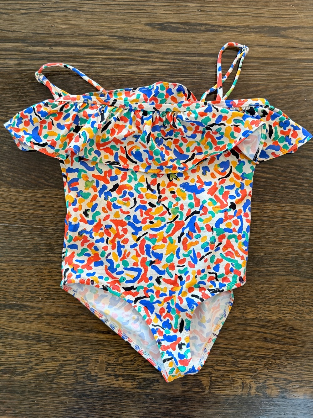 Bobo Choses Girls' Multicolor Ruffle One-Piece Swimsuit - Picture 2 of 4